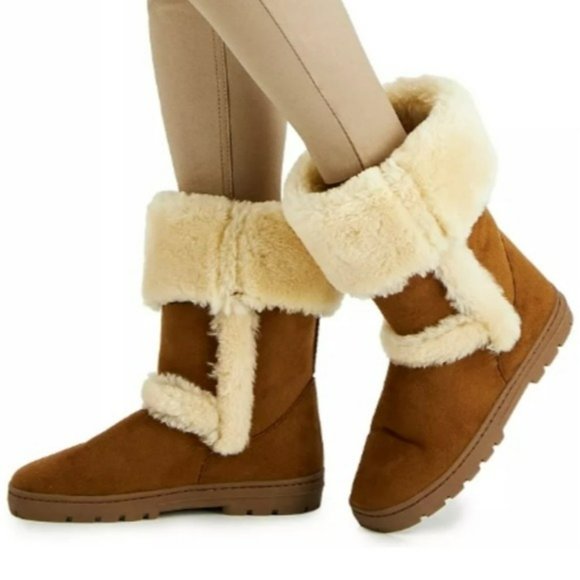 Style & Co Witty Cold-Weather Boots Tan -7 - Picture 5 of 8